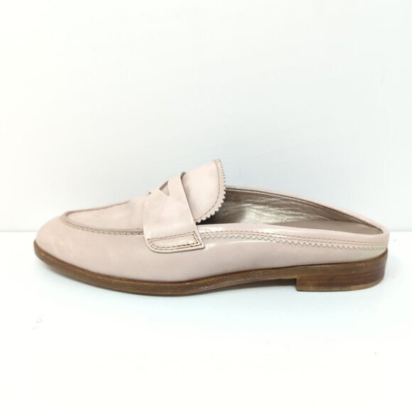 AGL Attilio Giusti Leombruni Stud Trim Penny Loafer Mule Pale Pink, Women's 6 - Picture 3 of 11